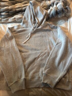 **SUPER SOFT** Light Grey Men's Hooded Pullover Sweatshirt